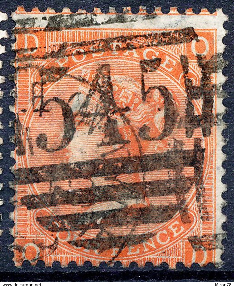 Stamp GREAT BRITAIN 1865 4p Used Lot37 - Used Stamps