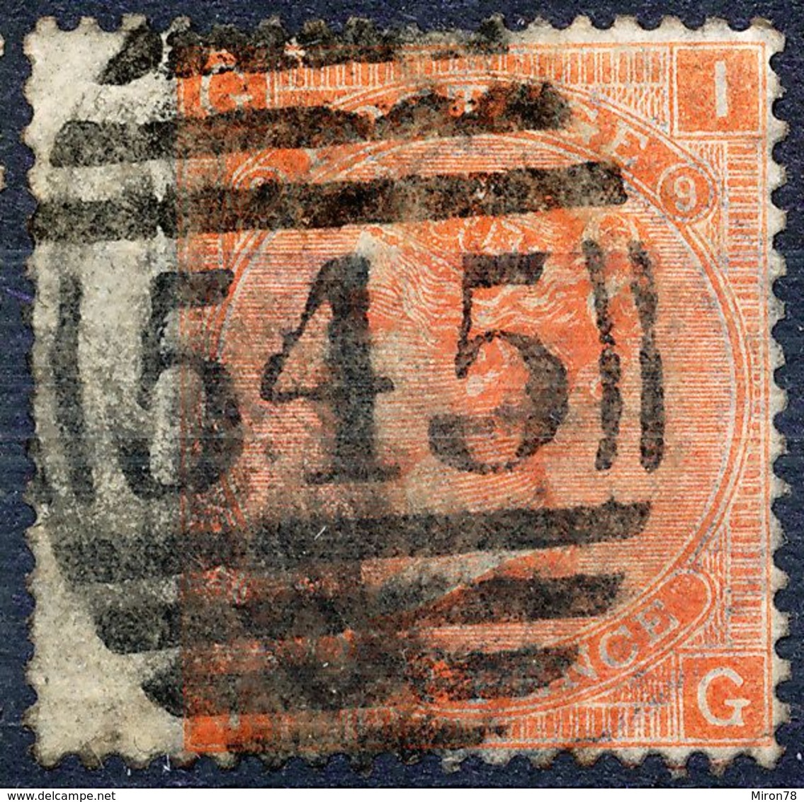 Stamp GREAT BRITAIN 1865 4p Used Lot45 - Used Stamps