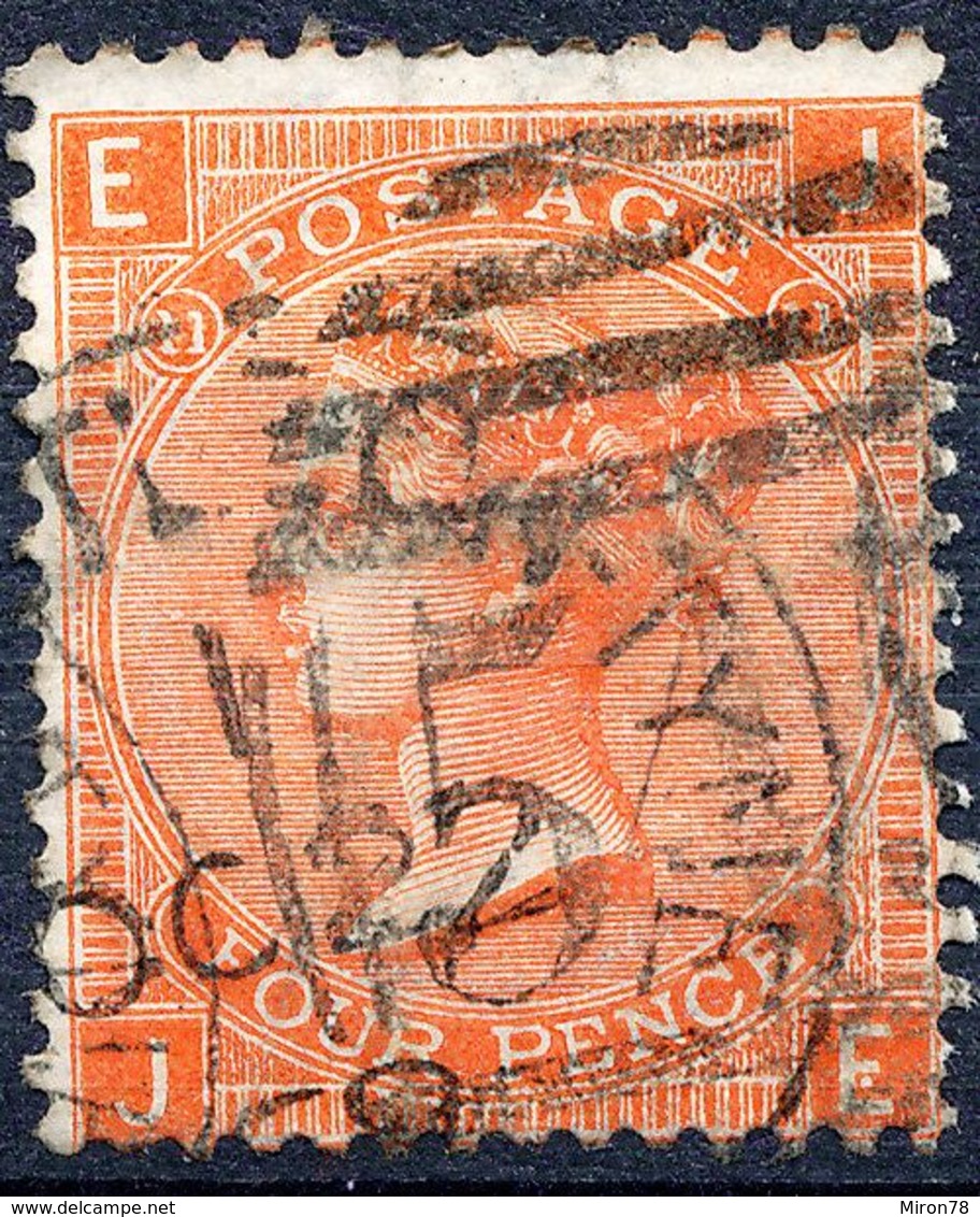 Stamp GREAT BRITAIN 1865 4p Used Lot47 - Usados