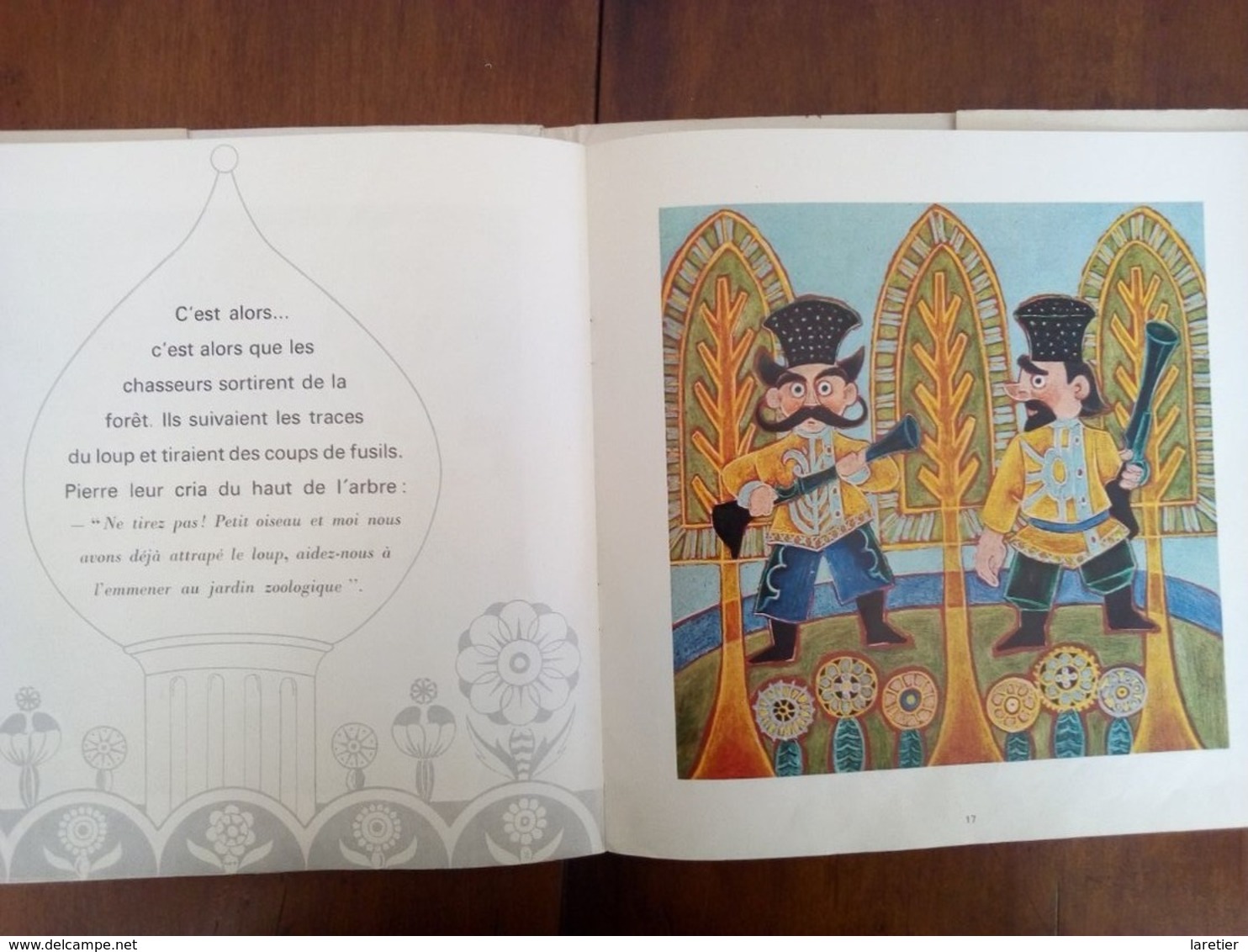 Livre - Disque Vinyle 33 Tours PIERRE ET LE LOUP Conte Musical Pour Les Enfants De Prokofiev - Récitant : Claude Dauphin - Niños