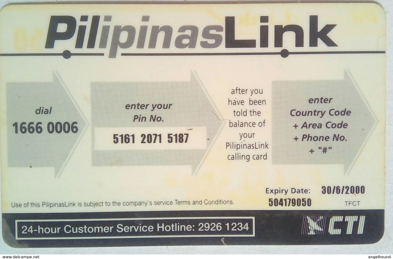 Hongkong Philippine Related Phonecard Kamusta Ka - Filippine