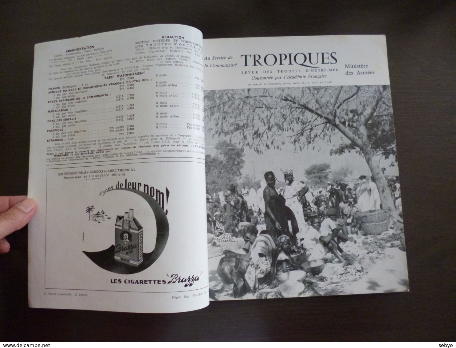 Tropiques. Revue Des Troupes D'Outre Mer (Coloniales). Octobre 1959. - Français