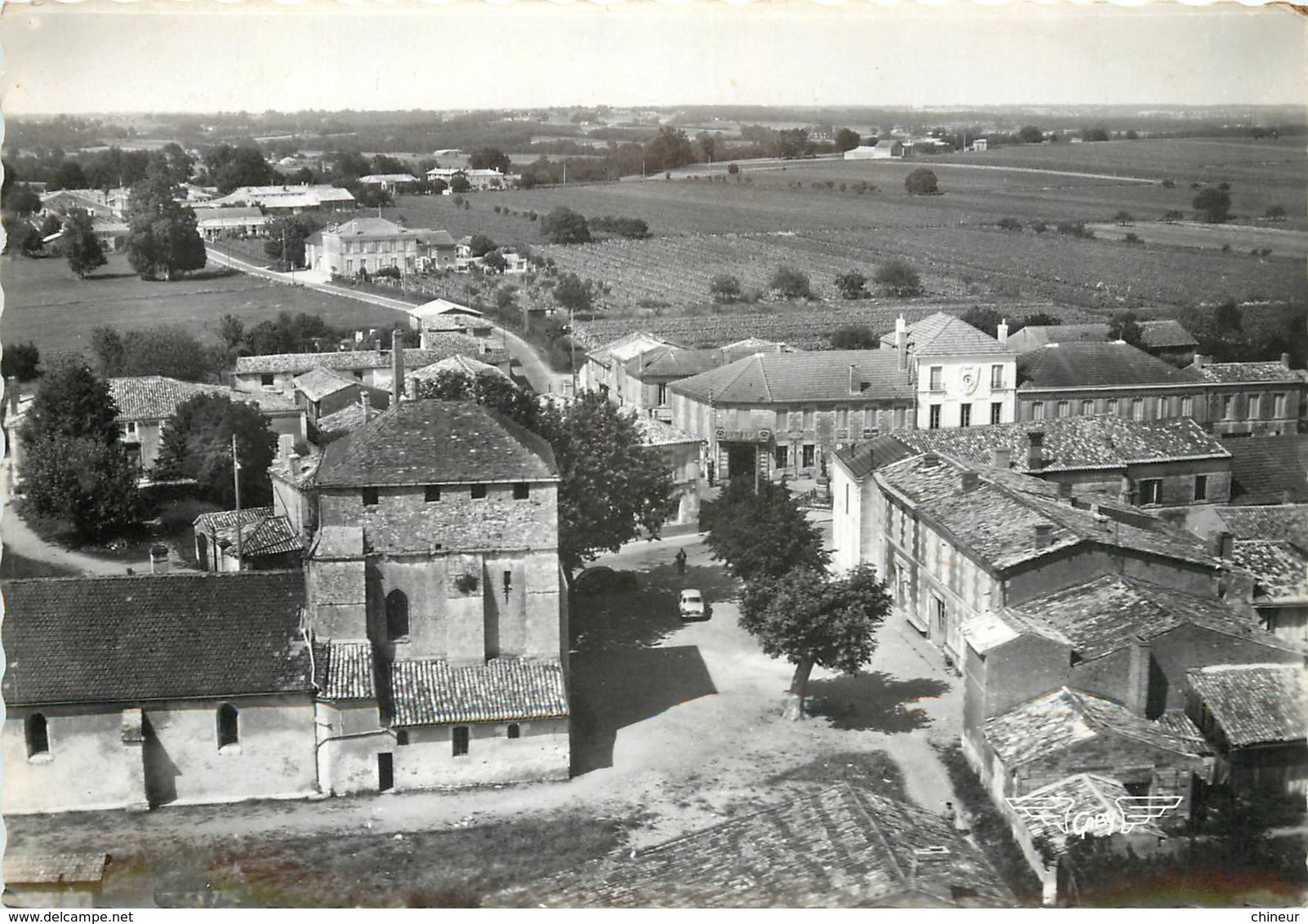 MARCILLAC LA PLACE DE L'EGLISE VUE AERIENNE - Sonstige & Ohne Zuordnung