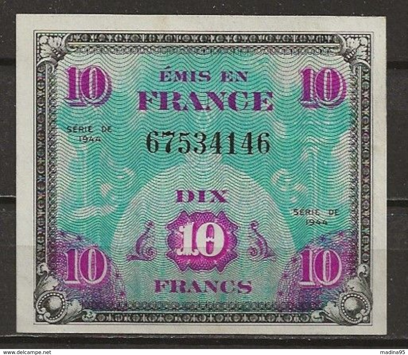 Billet 10 Francs Drapeau De 1944, Comme Neuf, TB - Zonder Classificatie