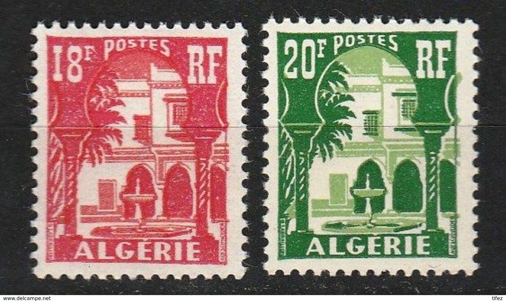 Année 1957-N°340A/341 Neufs**MNH : Cour Mauresque Du Musée Du Bardo - Ungebraucht