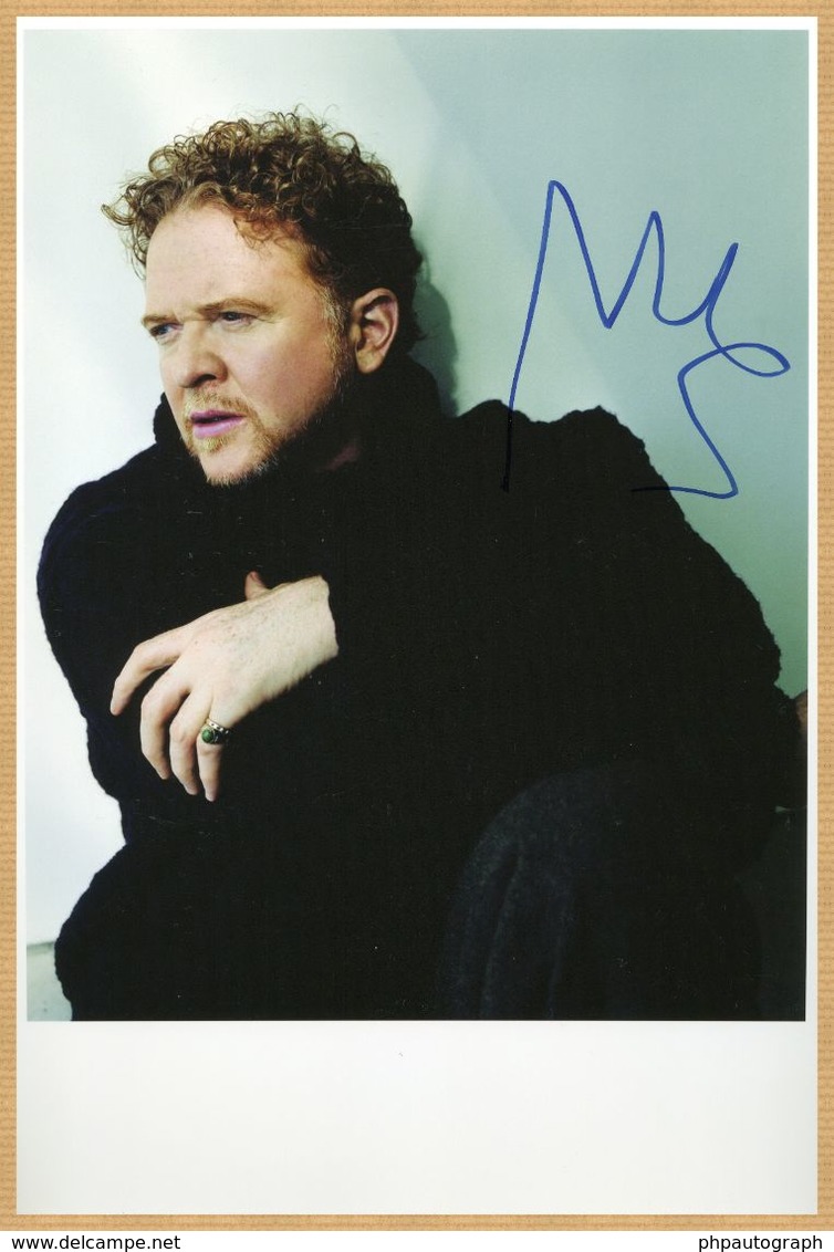 Mick Hucknall - Simply Red - Rare Authentic Signed Large Photo - Brussels 2009 - Other & Unclassified
