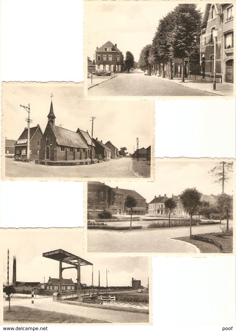 Beerse : 4 Postkaarten --- Lindenlaan / Brug 4 / Kapel / Kerkplaats - Beerse