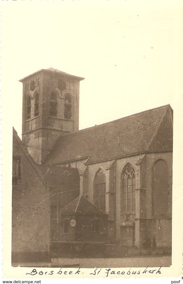 Borsbeek : St. Jacobus Kerk ( Fotokaart Gevaert) - Borsbeek