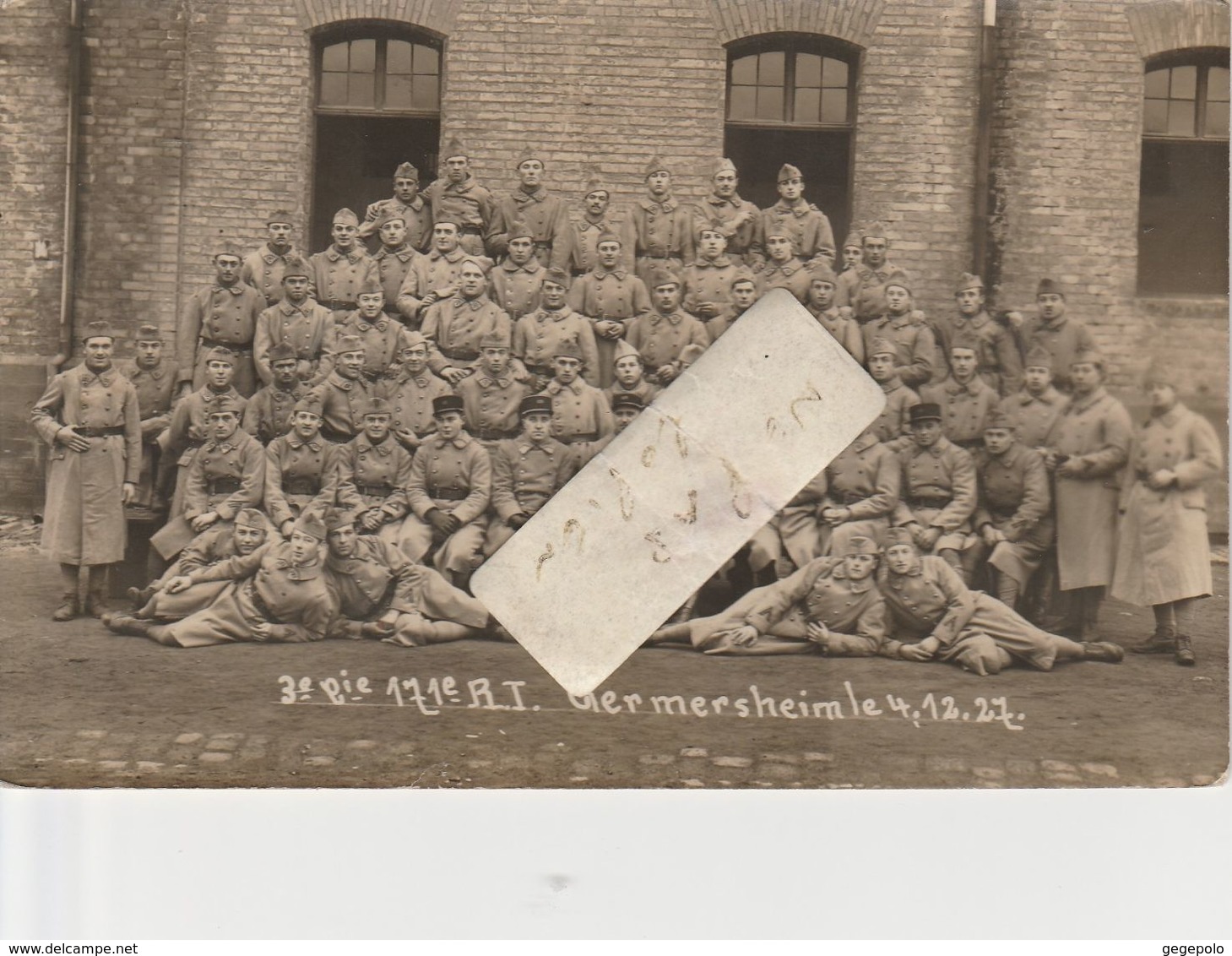 GERMERSHEIM - Militaires Posant Le 04/12/1927     ( Carte Photo  ) - Germersheim