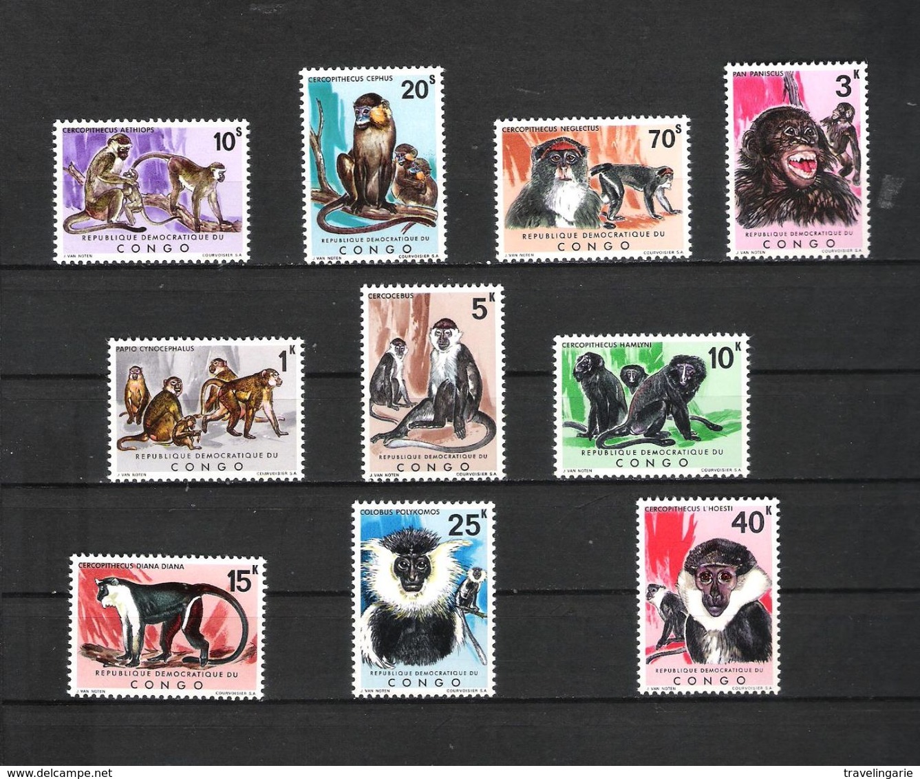 Democratic Republic Of Congo 1971 Apes  MNH ** - Ongebruikt