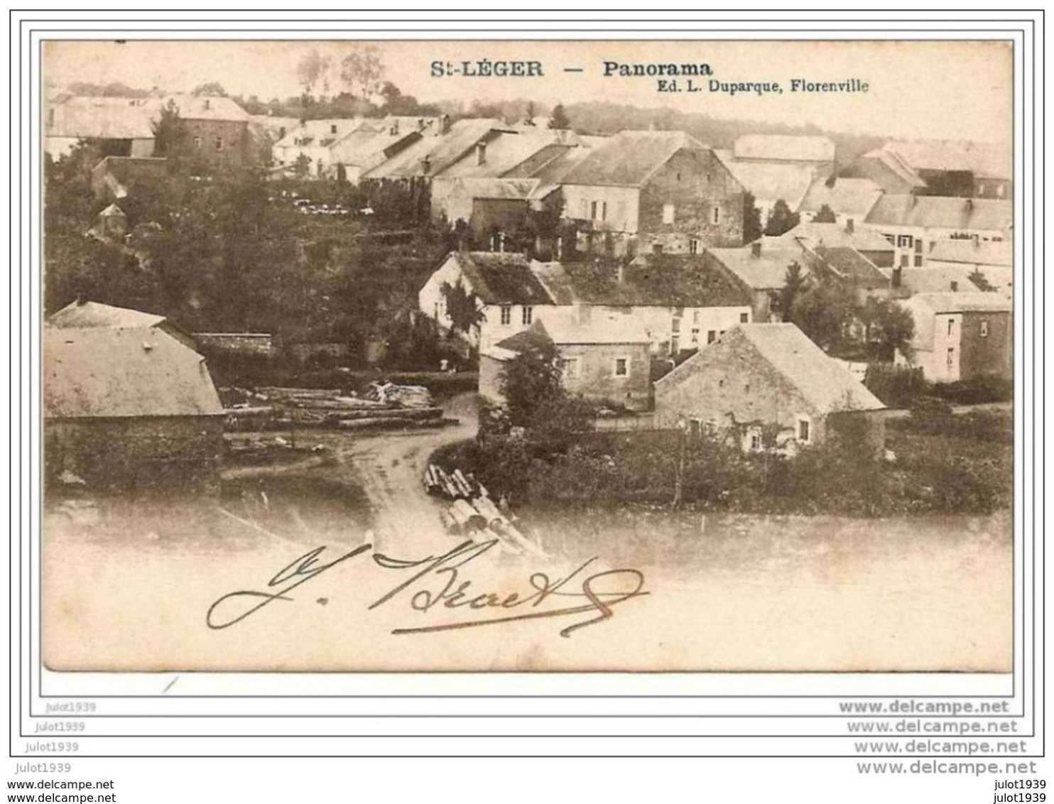 SAINT - LEGER ..-- Panorama . 1908 Vers ANVERS ( Mr Henri DE BRUYN ) . Voir Verso . - Saint-Léger