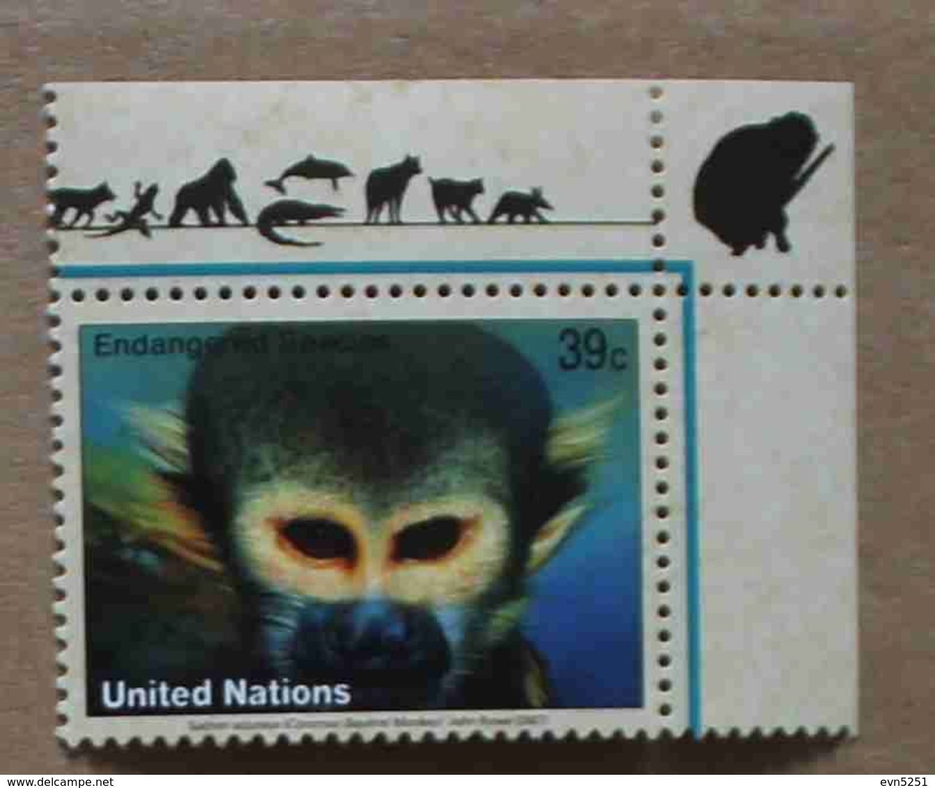 NY07-01 : Nations-Unies (New-York) / Protection De La Nature - Saimiri Sciuerus Ou Singe-écureuil - Neufs