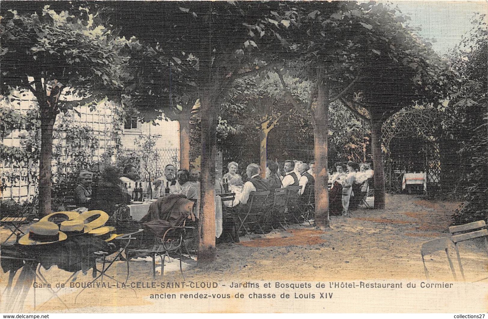 78-BOUGIVAL-LA-CELLE-SAINT-CLOUD- JARDINS ET BOSQUETS DE L'HÔTEL RESTAURANT DU CORMIER .... - Bougival