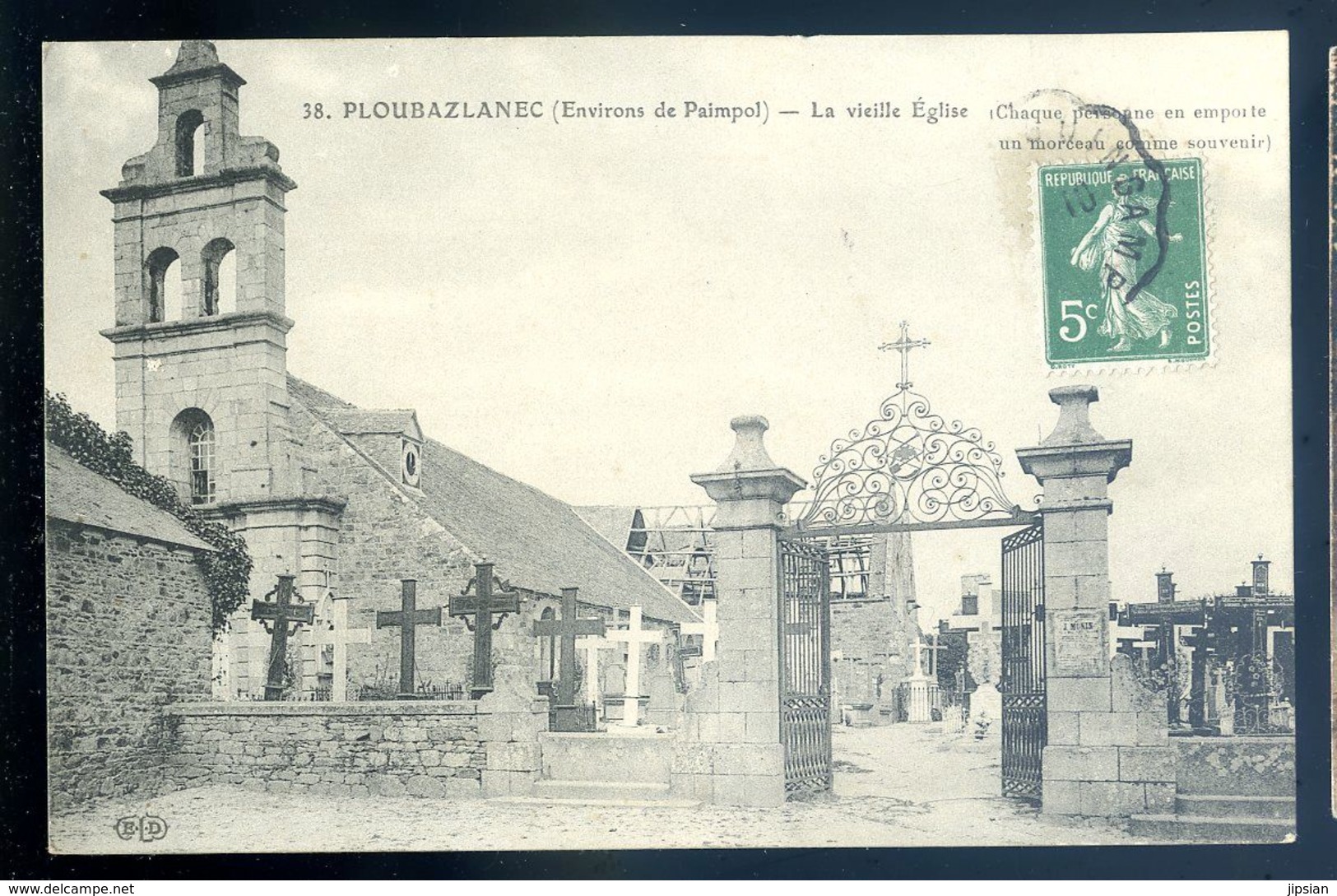 Cpa Du 22 Ploubazlanec Environs De Paimpol -- La Vieille église AVR20-73 - Ploubazlanec