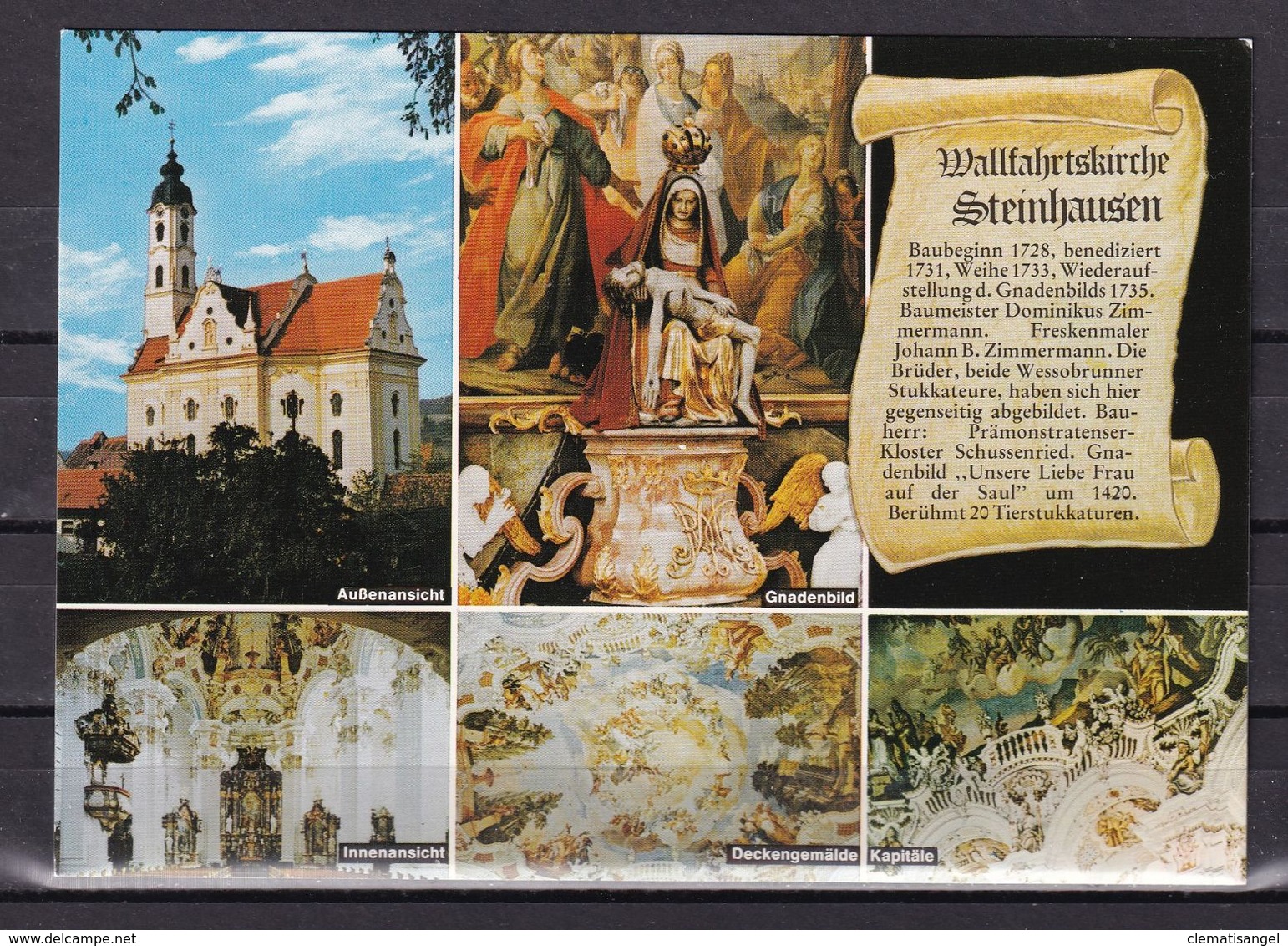 106R * WALLFAHRTSKIRCHE STEINHAUSEN * BEI BAD SCHUSSENRIED * IN 5 ANSICHTEN **! - Bad Schussenried