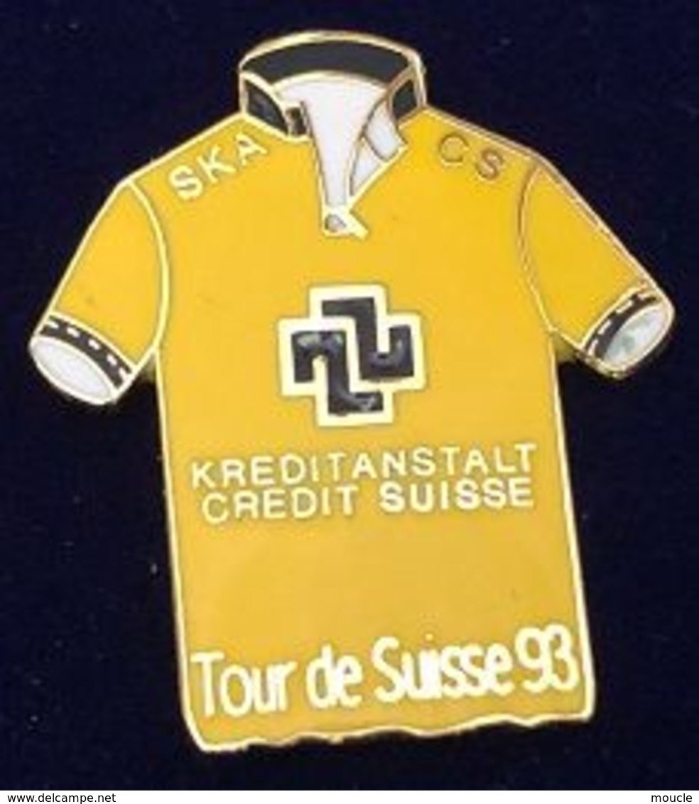 VELO - CYCLISME - BIKE - CYCLISTE - MAILLOT JAUNE - CREDIT SUISSE - SCHWEIZ - SVIZZERA - SKA - TOUR DE SUISSE 93 -  (26) - Cycling