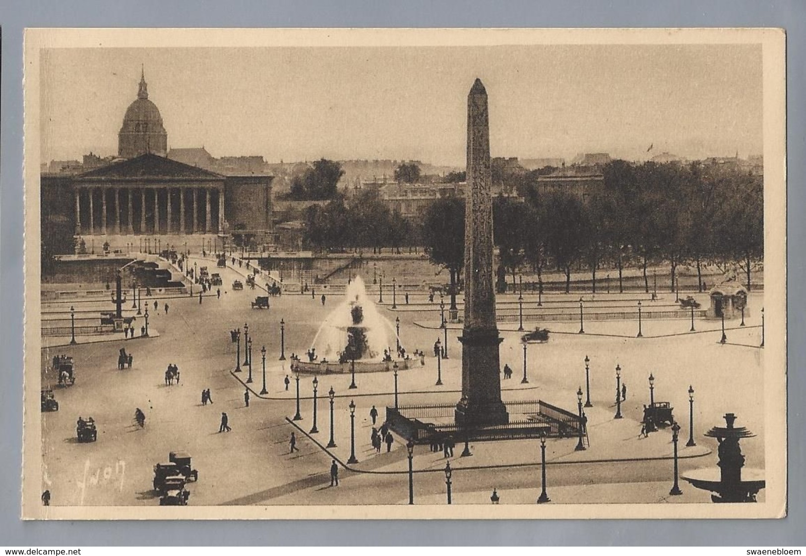 FR.- PARIS ... EN FLANANT 106 - Place De La Concorde. L'Obelisque Et La Chambre De Députés -. Les Editions D'Art YVON. - Plazas