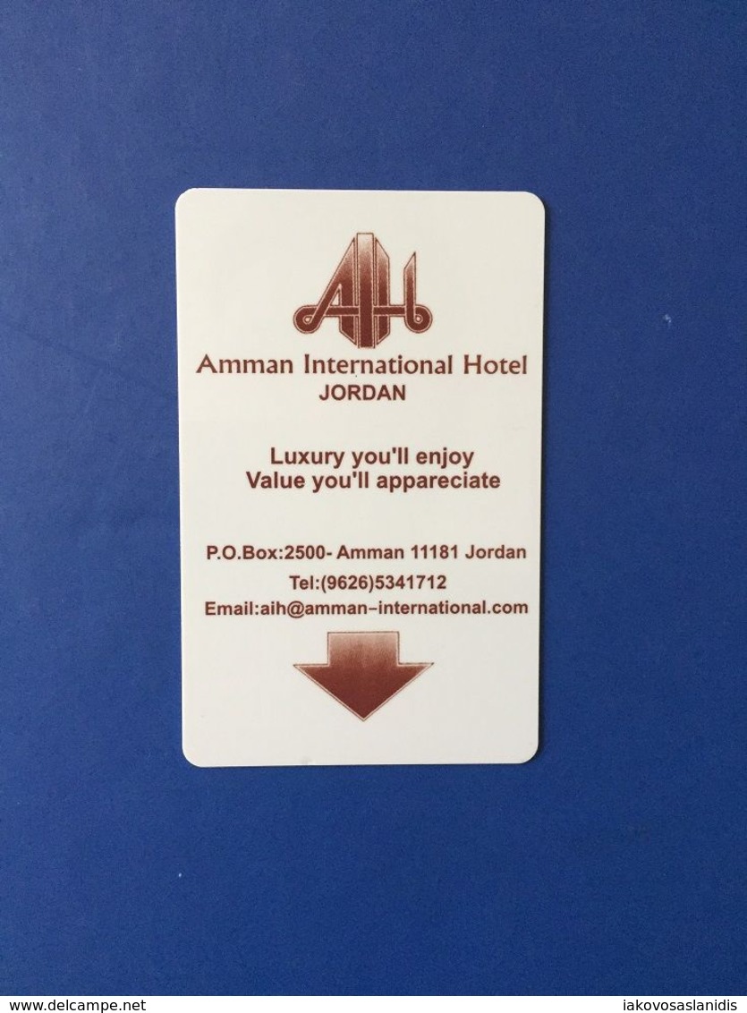 CARD AMMAN INTERNATIONAL HOTEL JORDAN - Unclassified