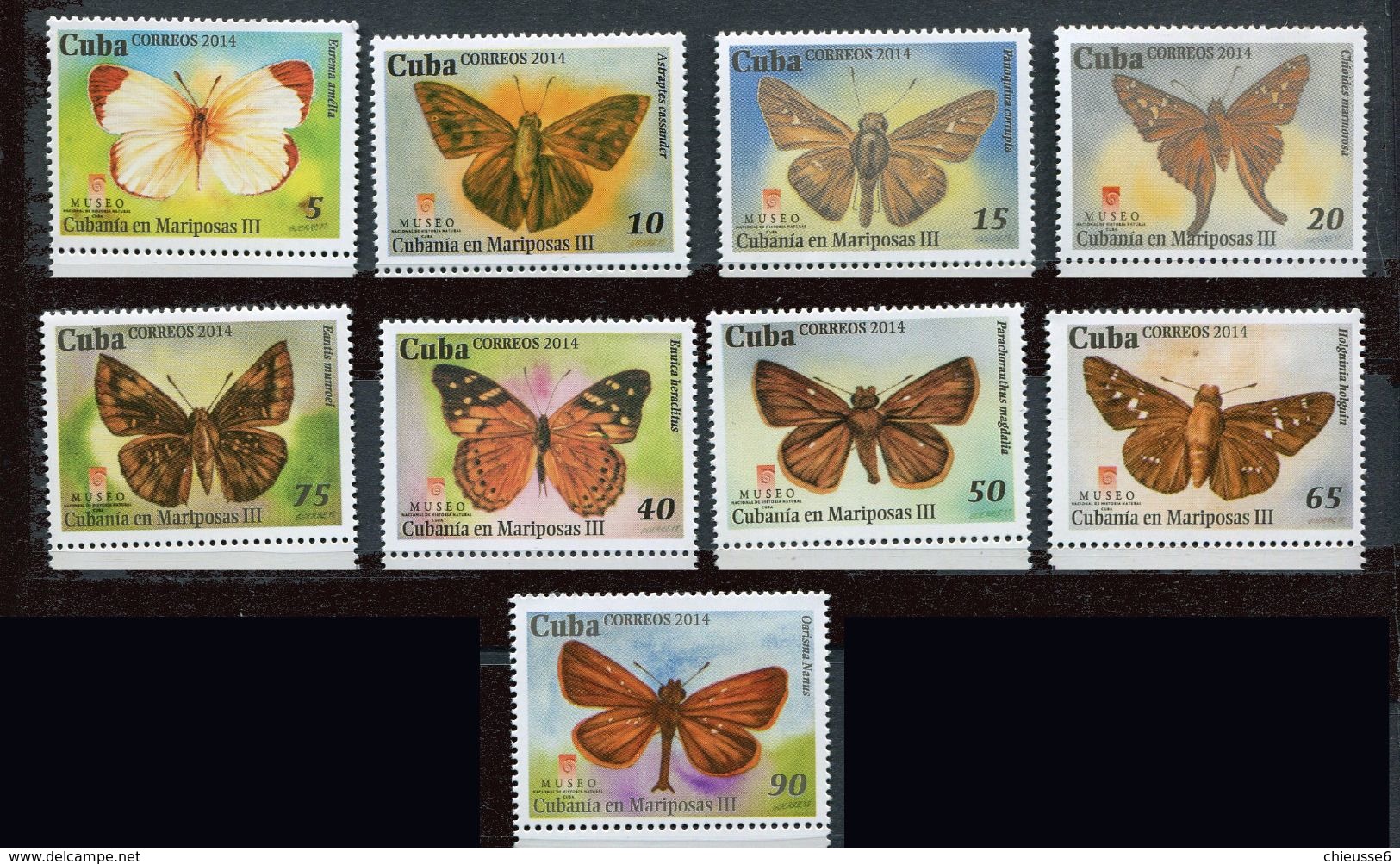 Cuba ** N° 5239 à 5247 - Papillons - Farfalle