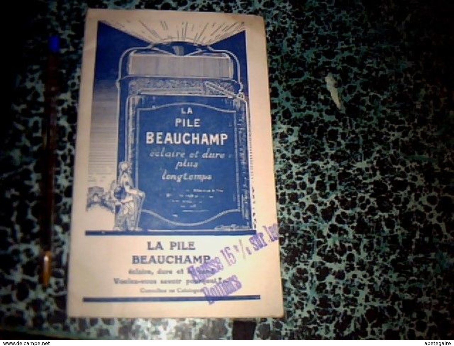 Vieux Papier Publicité Catalogue Pile Beauchamp  Manufacture " Beauchampile" Paris Rue Du Temple Annee ? 23 Pages - Publicités