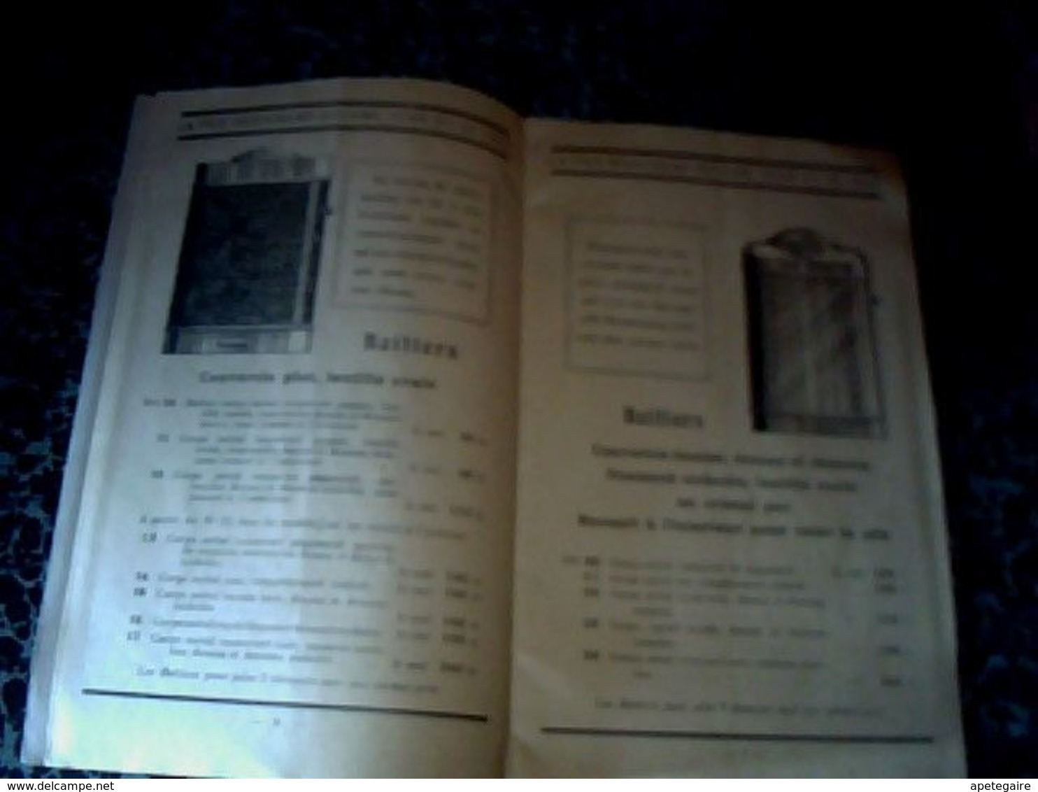 vieux papier publicité catalogue pile Beauchamp  manufacture " Beauchampile" paris rue du temple annee ? 23 pages