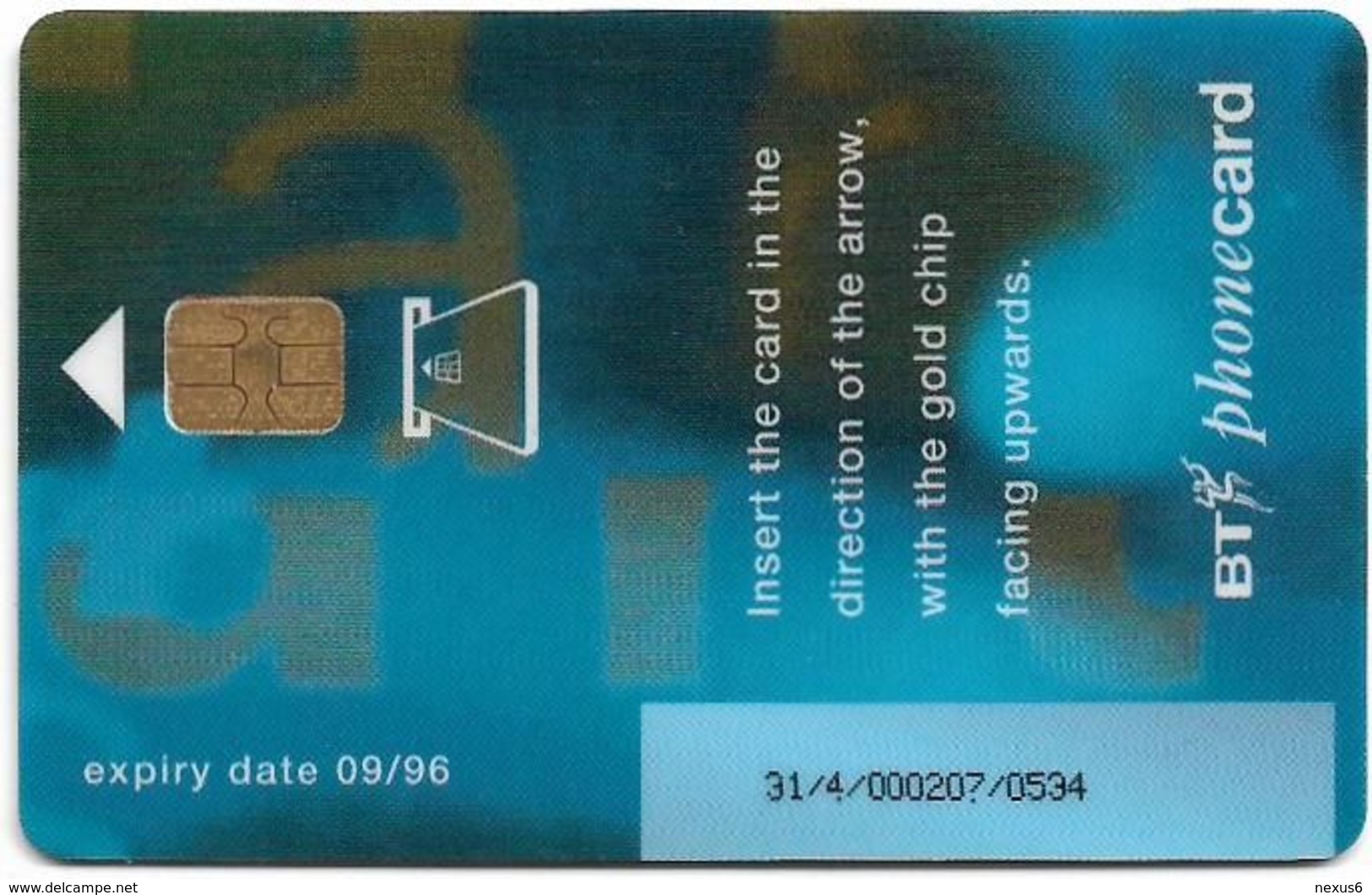 UK - BT - BCF - BETA Trial Card 2£, TRL019Aa - GPT1 (Siemens) Chip, Exp. 09.96, Used - BT Test & Essais