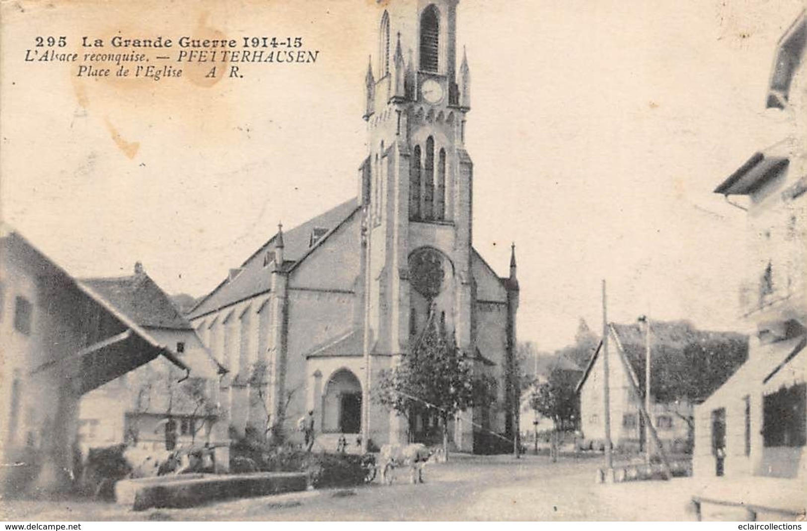 Pfetterhausen       68         Place De L'Eglise    (voir Scan) - Autres & Non Classés