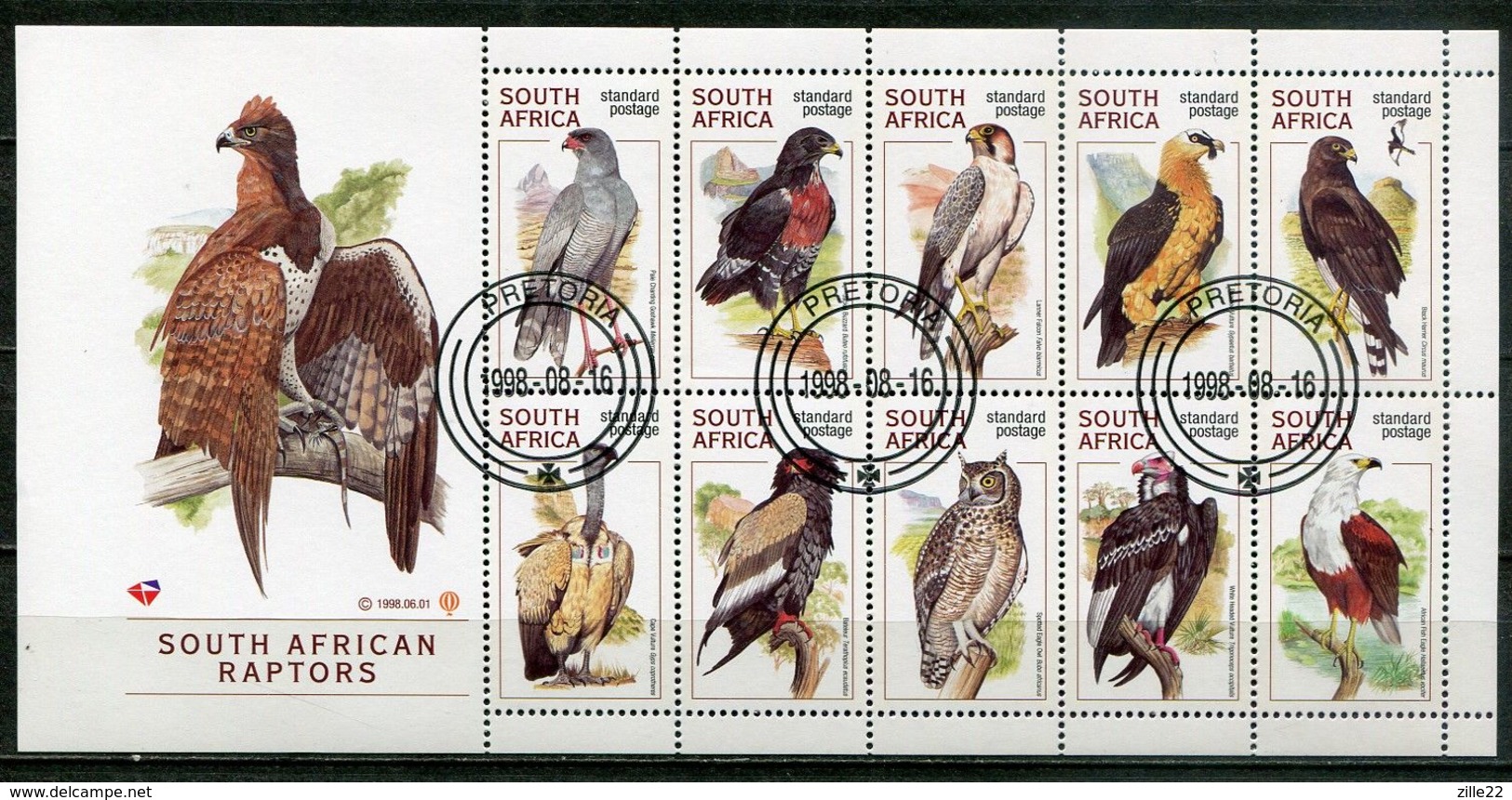 Südafrika South Africa Mi# 1140-9 Gestempelt(FDC/SST)/used/CTO - Fauna Birds - Andere & Zonder Classificatie