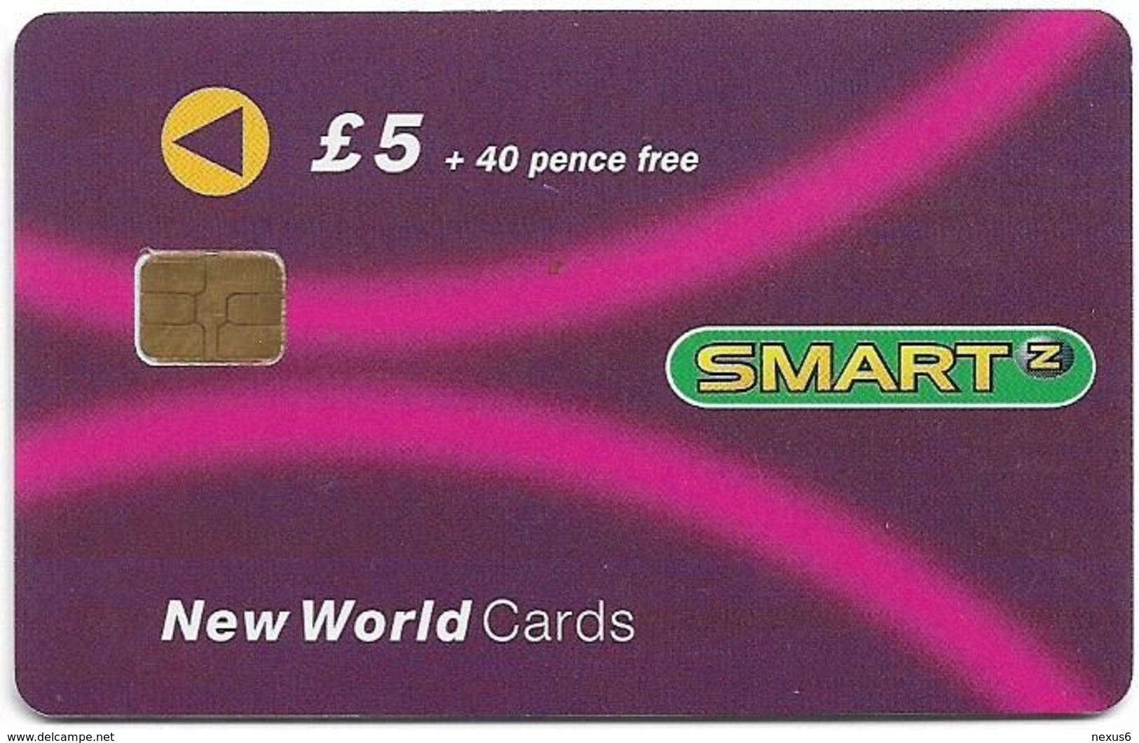 UK - NWP-SmartZ - New World Cards (Purple), Burgundy, NWP026 - 12.1997, 5£, 10.000ex, Used - [ 8] Ediciones De Empresas