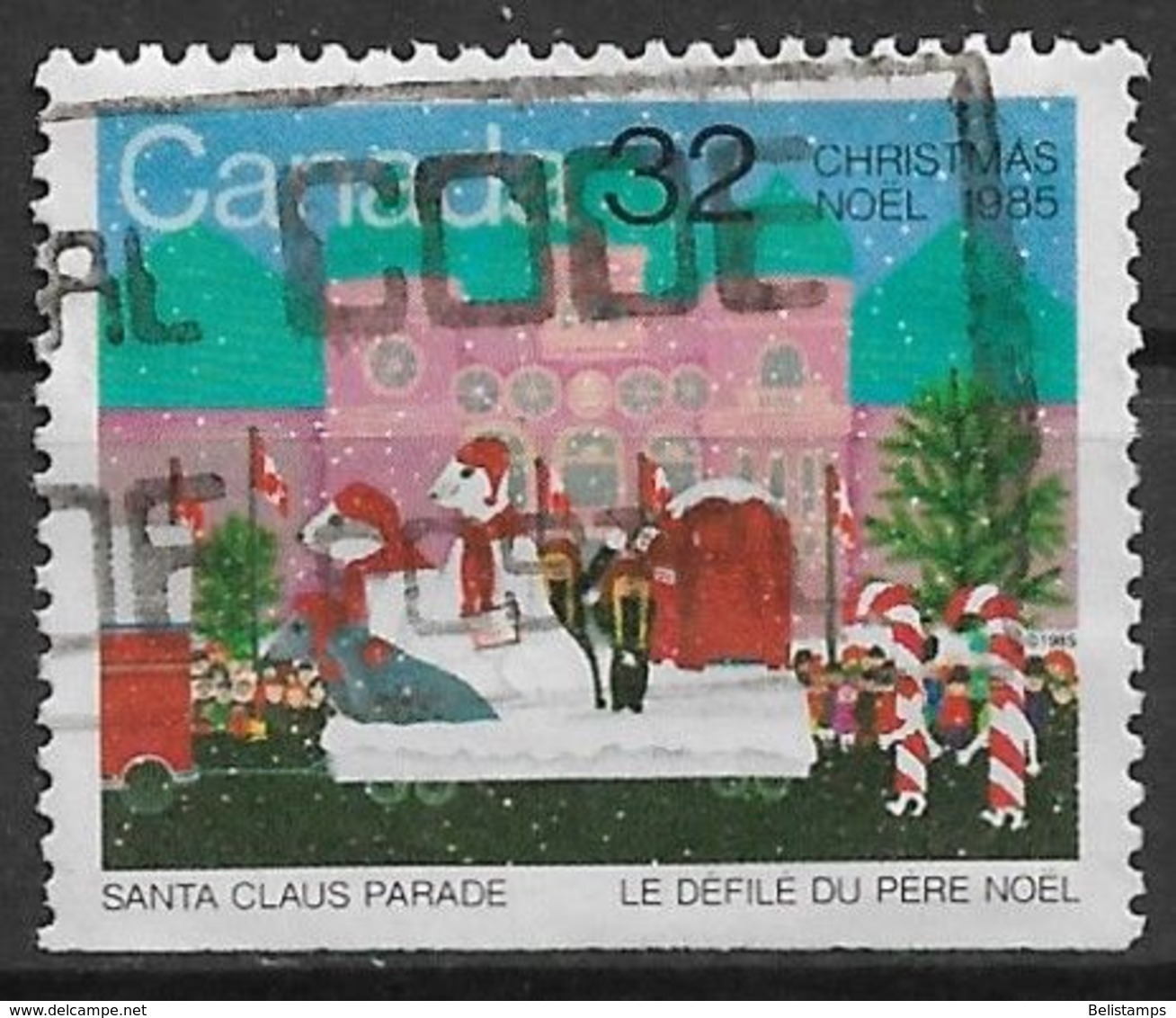 Canada 1985. Scott #1070 (U) Christmas, Polar Float - Single Stamps