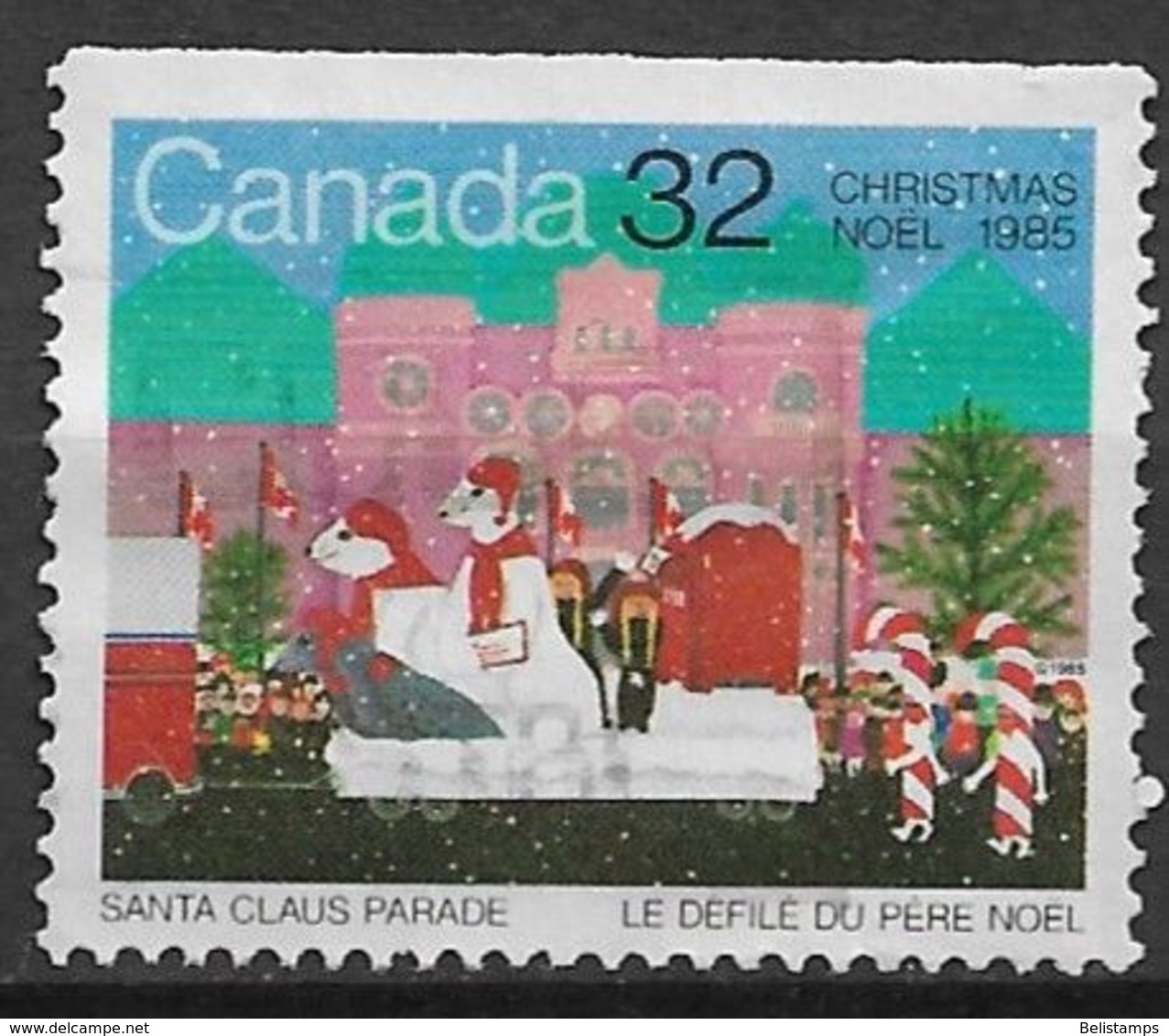 Canada 1985. Scott #1070 (U) Christmas, Polar Float - Postzegels