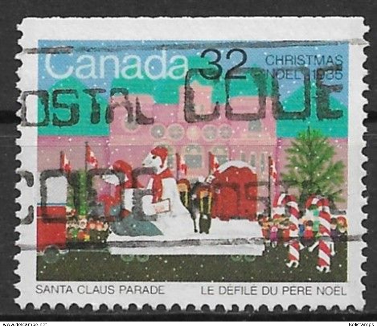 Canada 1985. Scott #1070 (U) Christmas, Polar Float - Single Stamps