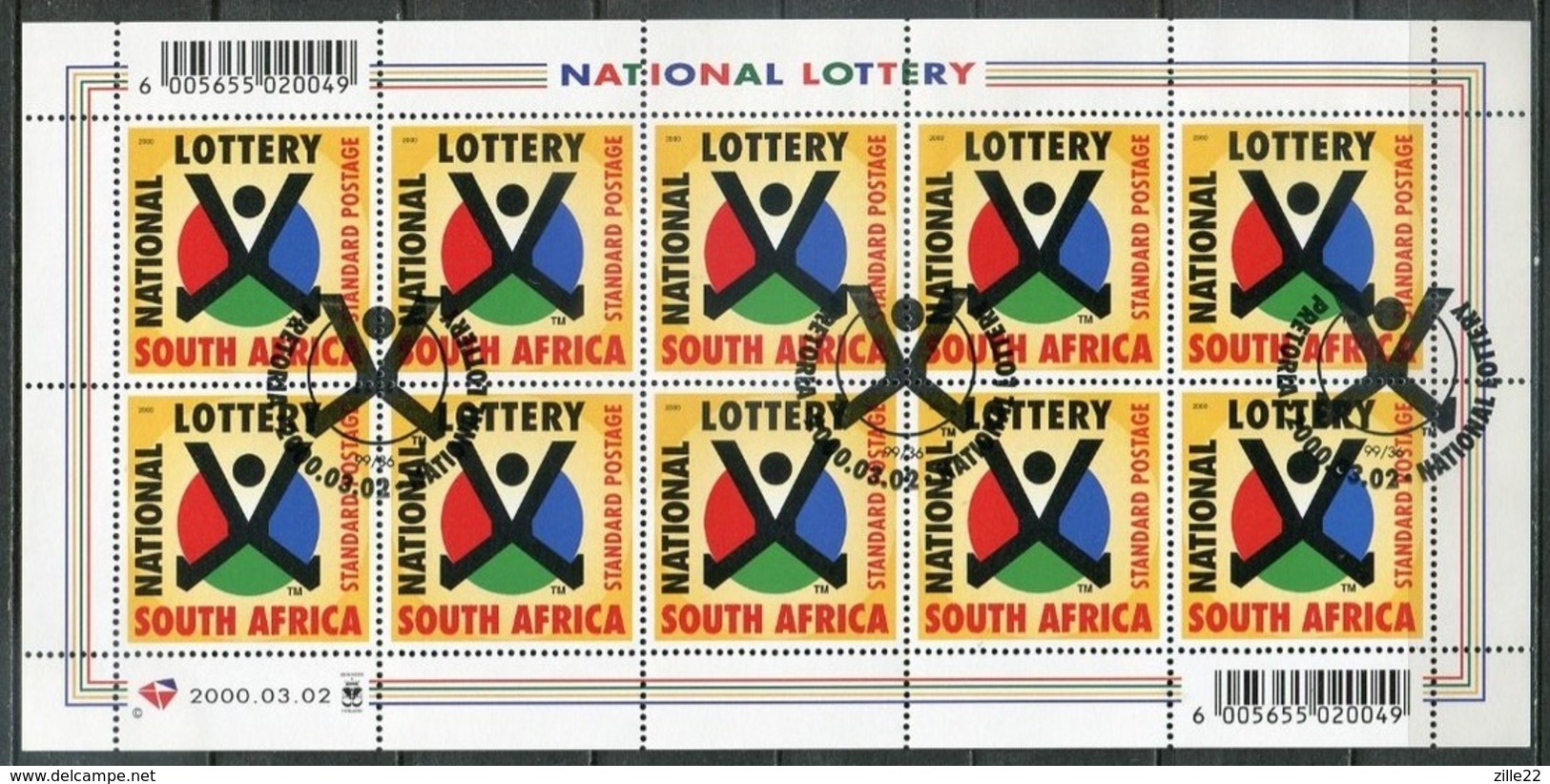 Südafrika South Africa Mi# 1245 KLB Gestempelt(FDC/SST)/used/CTO - Lottery - Other & Unclassified