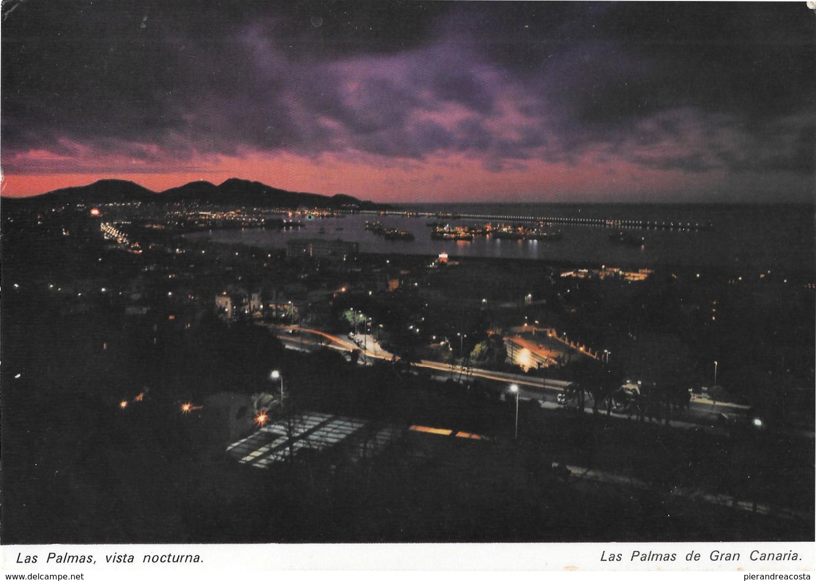 Las Palmas De Gran Canaria. Vista Nocturna.  Non Viaggiata - La Palma