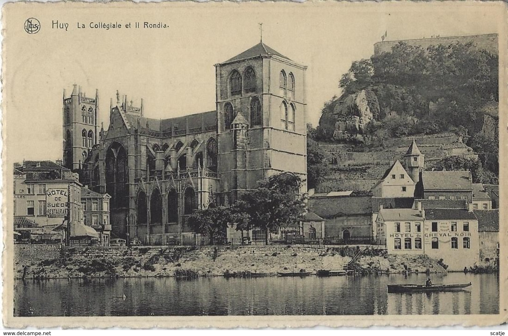 Huy.   -   La Collégiale Et II Rondia.  1951   Naar   Oostvleteren - Huy