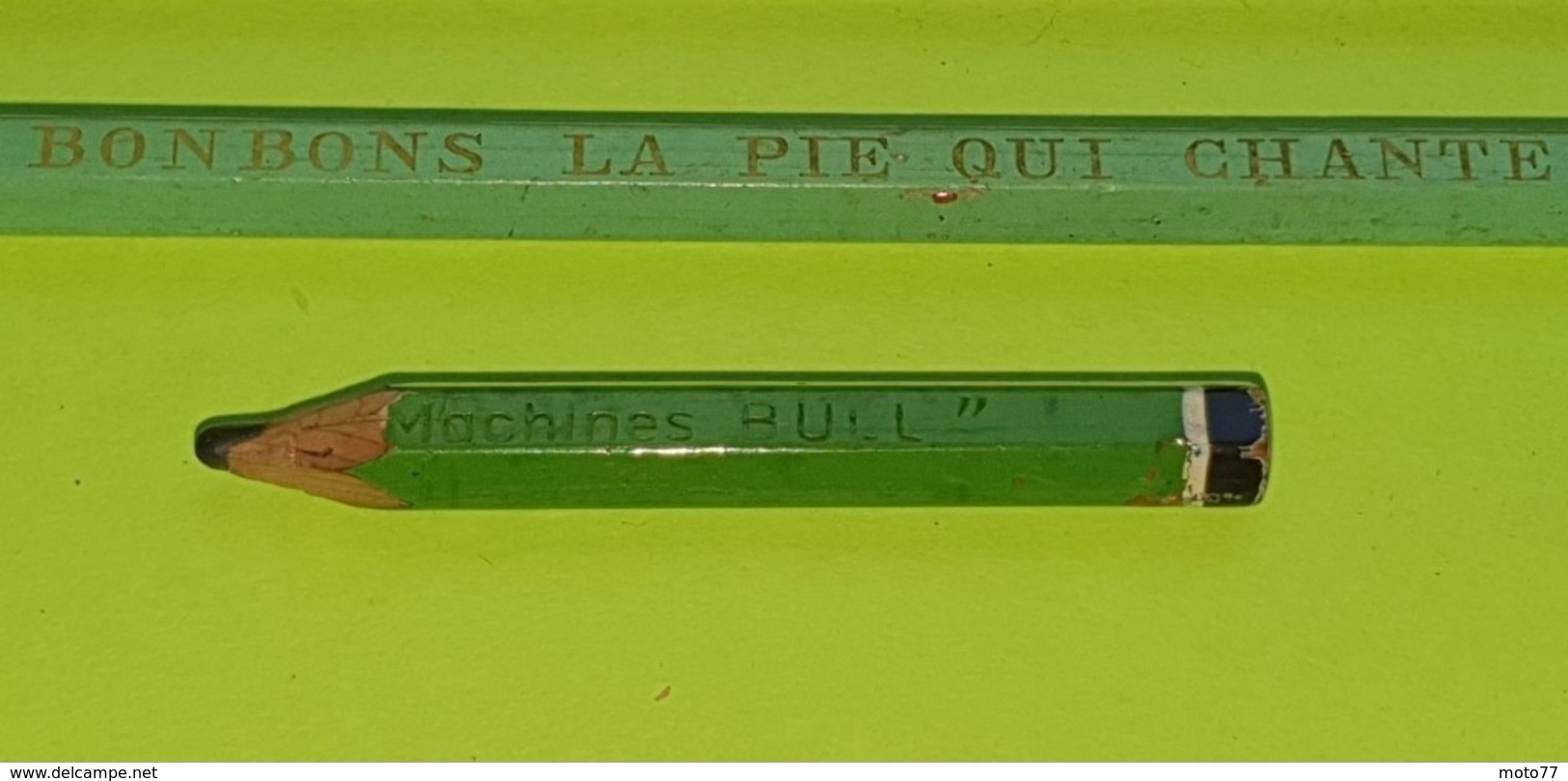 Lot Ancien De CRAYONS MINES - Fromages MÈRE PICON , Bonbons PIE QUI CHANTE , Machine BULL -Etat D'usage-Années Vers 1960 - Schrijfgerief