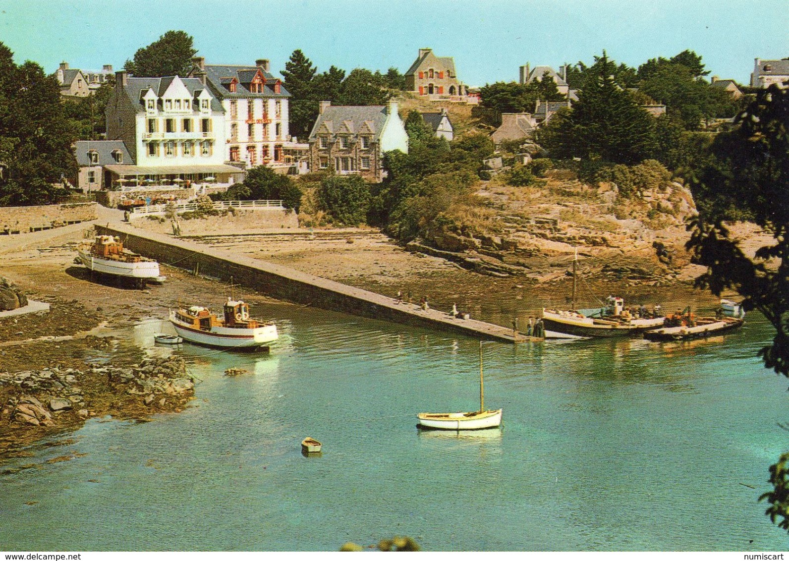 Ile De Bréhat Le Port Clos L'Ile Des Fleurs Bateaux - Ile De Bréhat