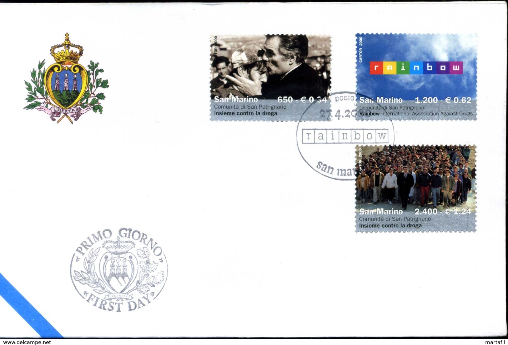 2000 SAN MARINO FDC - FDC