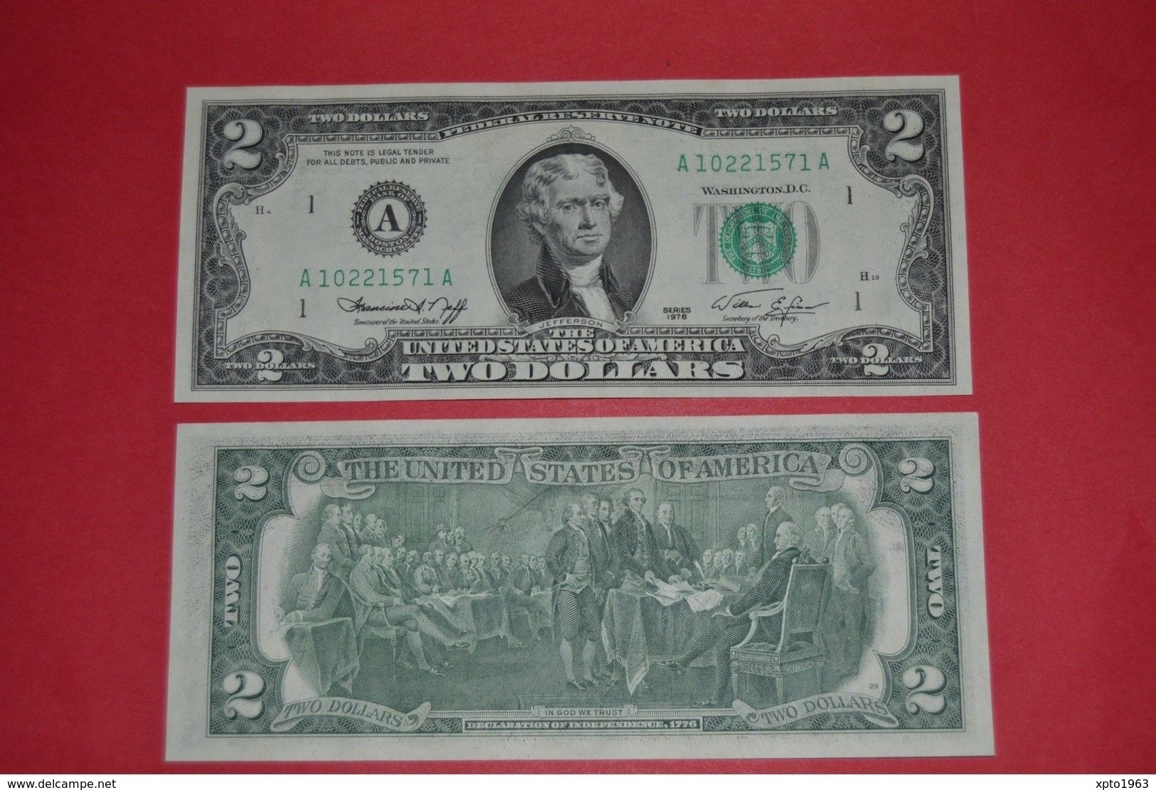 USA $2 Dollar Bill 1976 - (A)  BOSTON, Crisp, UNCIRCULATED - Federal Reserve (1928-...)