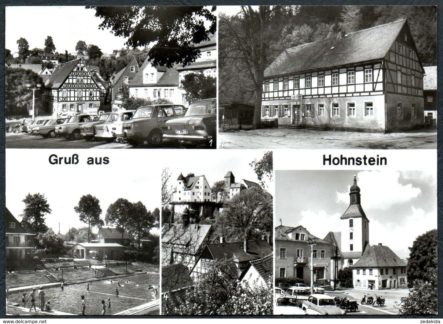 6008 - Hohnstein Gaststätte Russigmühle Stadtbad Jugendburg Ernst Thälmann - Verlag Erlbach - Hohnstein (Saechs. Schweiz)