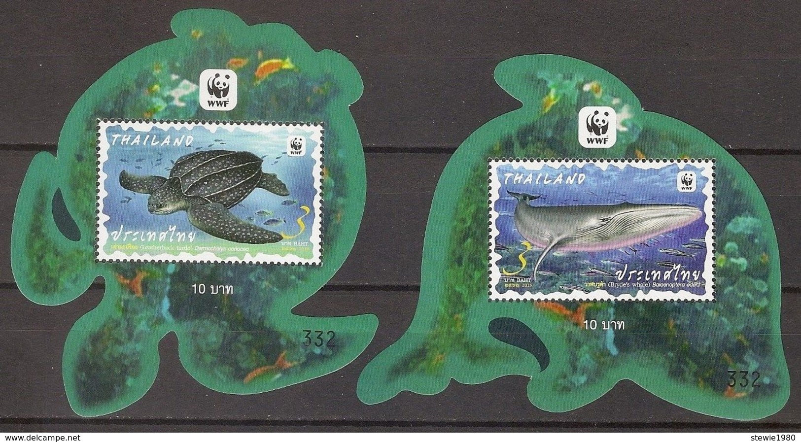 THAILAND 2019 - WWF, Marine Life - S/s Set MNH - Tailandia