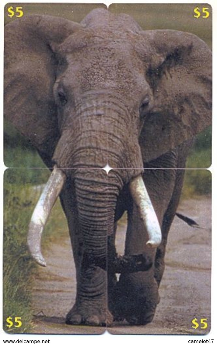 Old Elephant, LDPC, 4 Prepaid Calling Cards, PROBABLY FAKE, # Elefante-1 - Puzzles