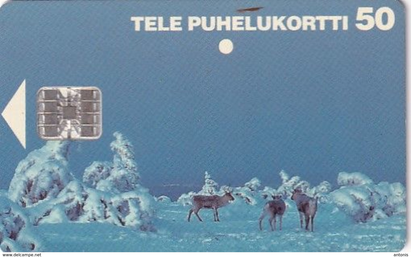 FINLAND - Reindeers, CN : C62157172, Tirage %50000, 02/96, Used - Finlande
