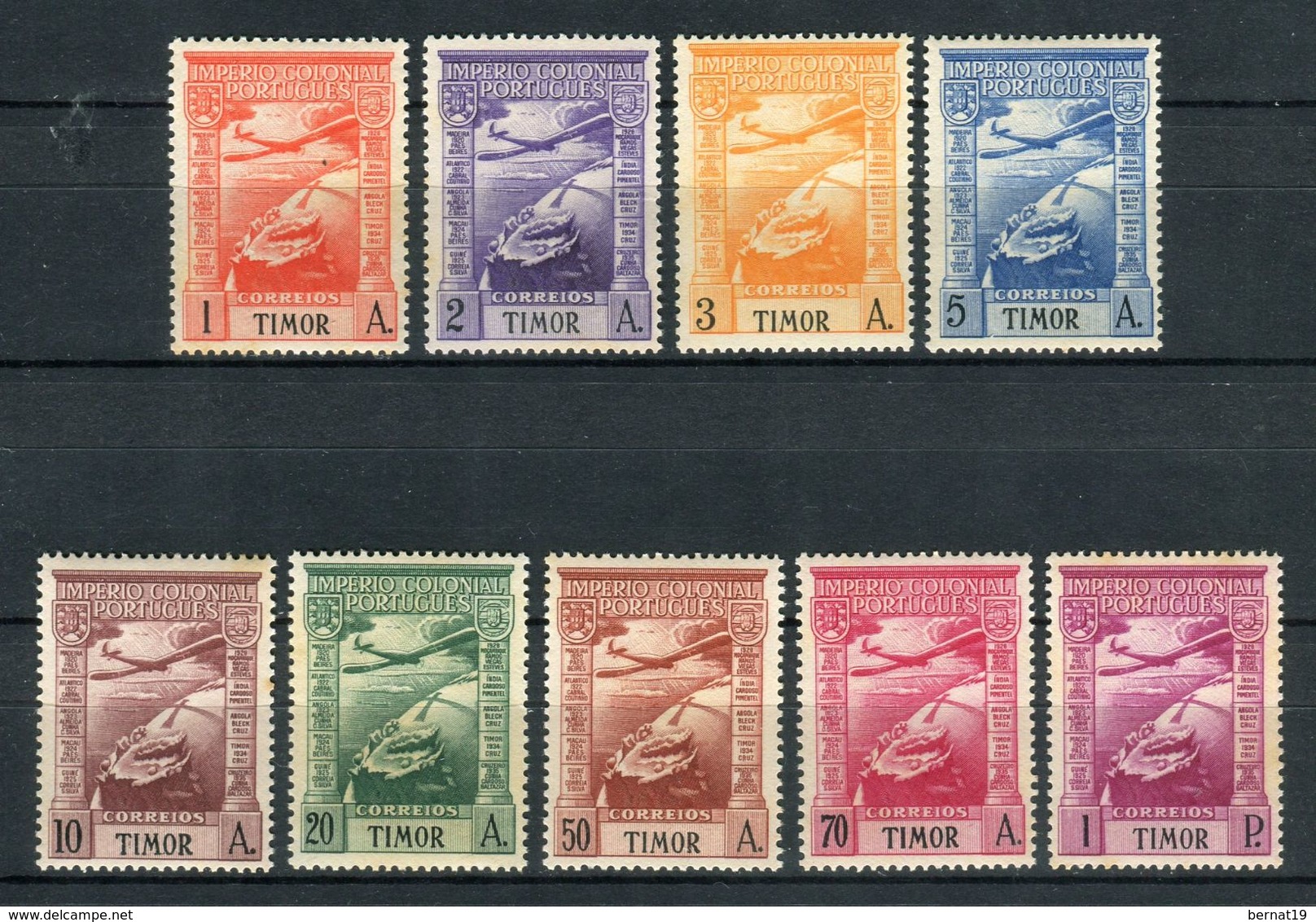 Timor 1938. Yvert A 1-9 (ref 1) See Two Images ** MNH. - Timor