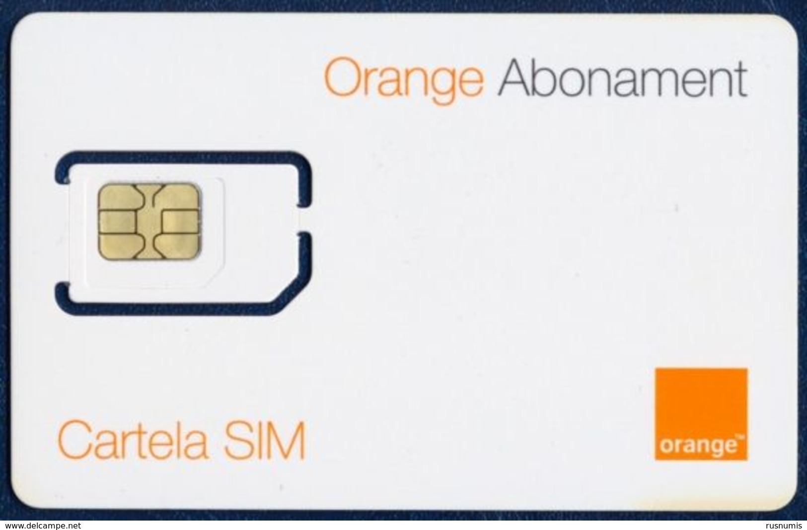 MOLDOVA - MOLDAVIA GSM (SIM) CARD ORANGE ABONAMENT PERFECT MINT UNUSED - Moldawien (Moldau)