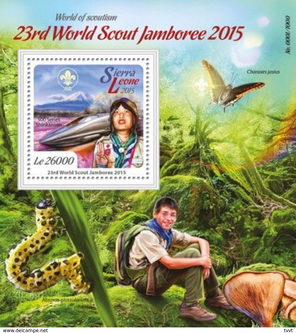 Sierra Leone 2015. [srl15702] Scouts (s\s+block) - Unused Stamps