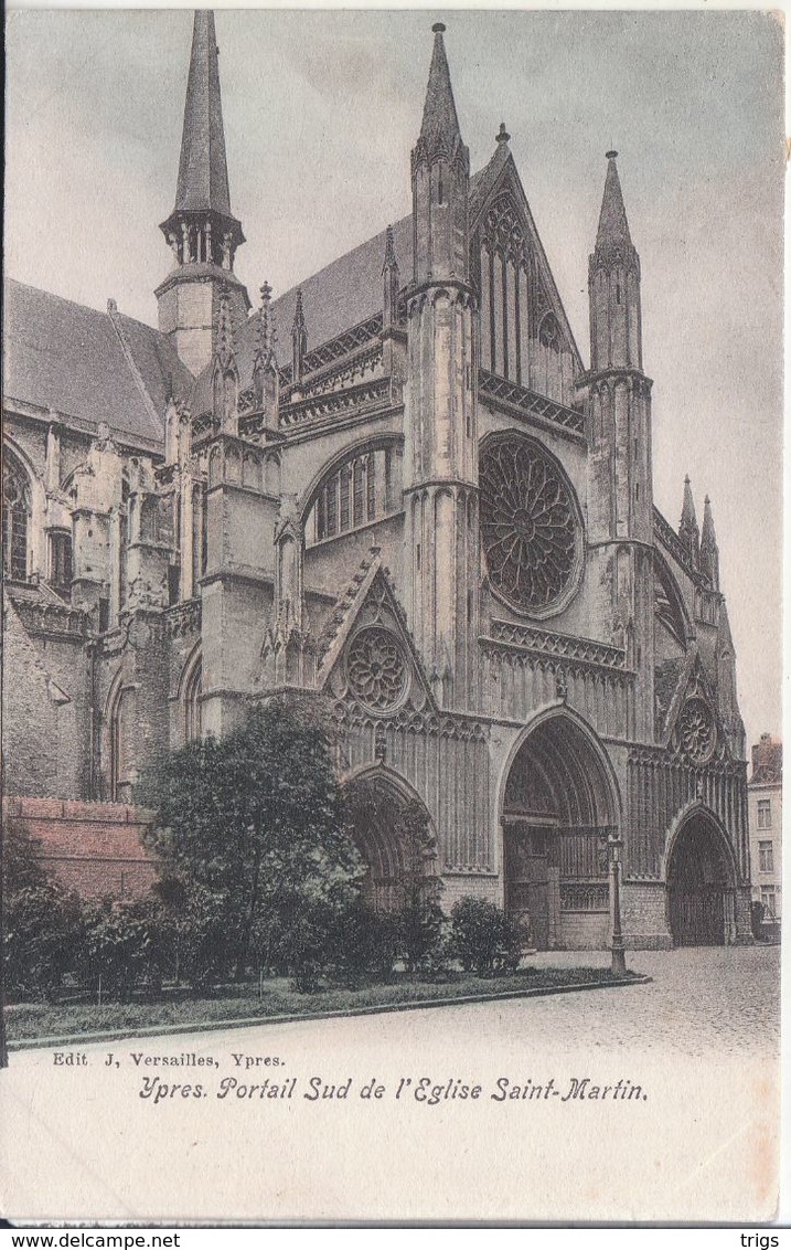Ypres - Portail Sud De L'Église Saint Martin - Ieper