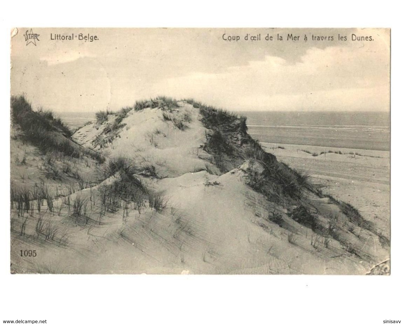 WW1 - Feldpost - Belgium 1915 - LITTORAL - Coup D Ceil De La Mer A Travers Les Dunes - Weltkrieg 1914-18