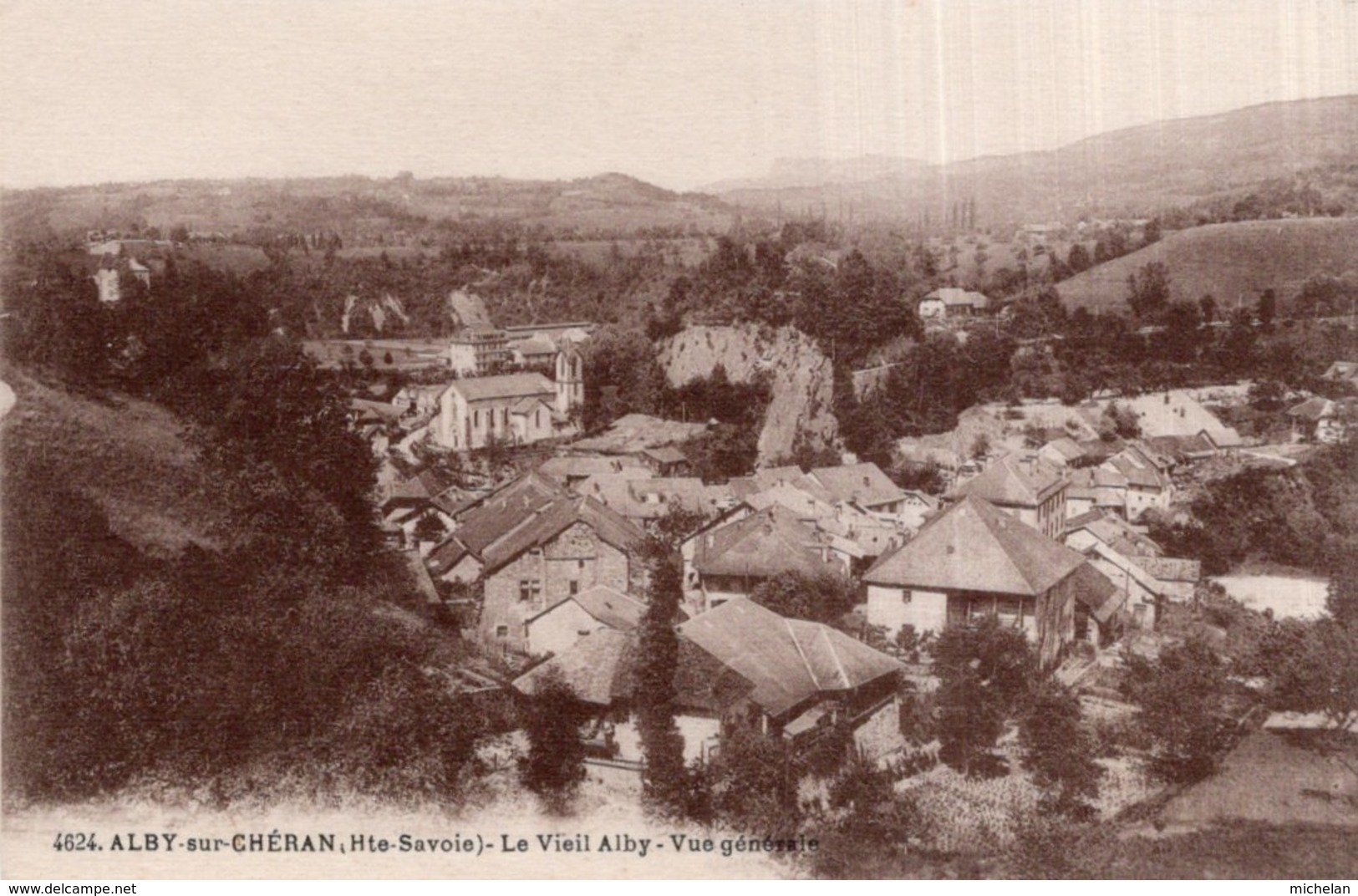 CPA  74   ALBY-SUR-CHERAN----LE VIEIL ALBY---VUE GENERALE - Alby-sur-Cheran