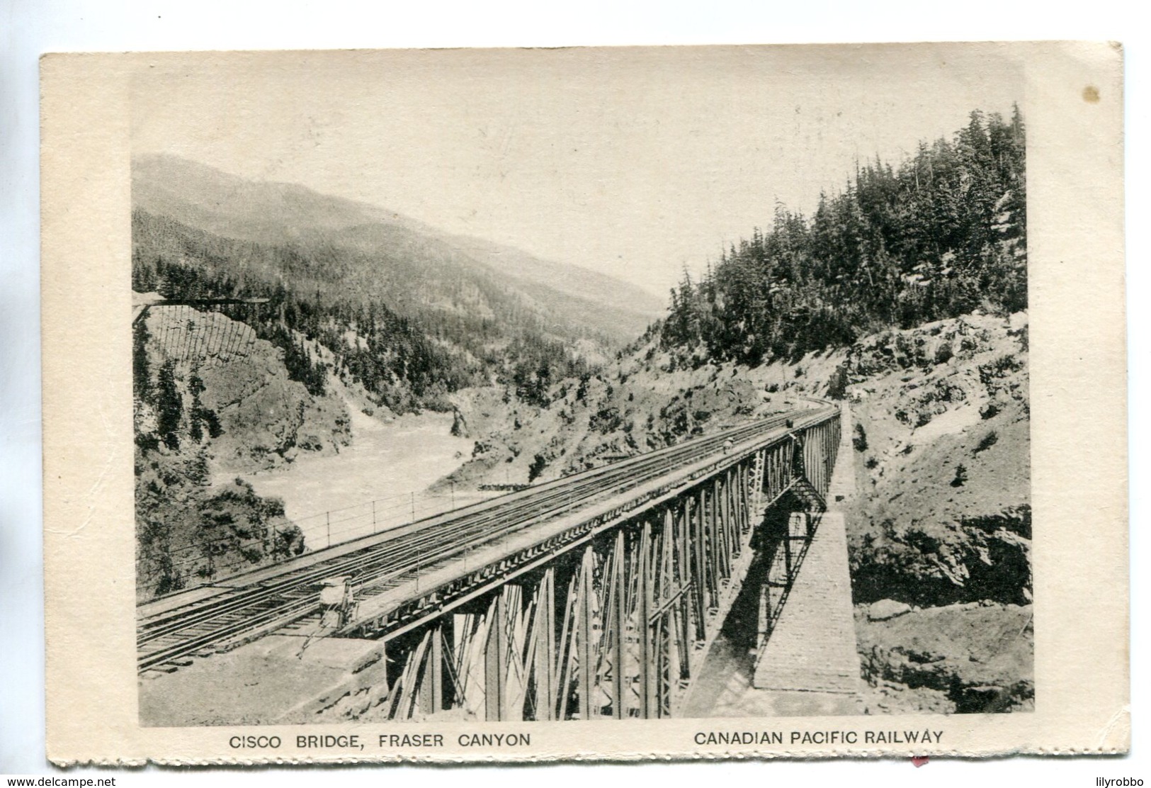 CANADA -  Canadian Pacific Railway  Cisco Bridge, Fraser Canyon - Unused Undivided Rear - Ouvrages D'Art